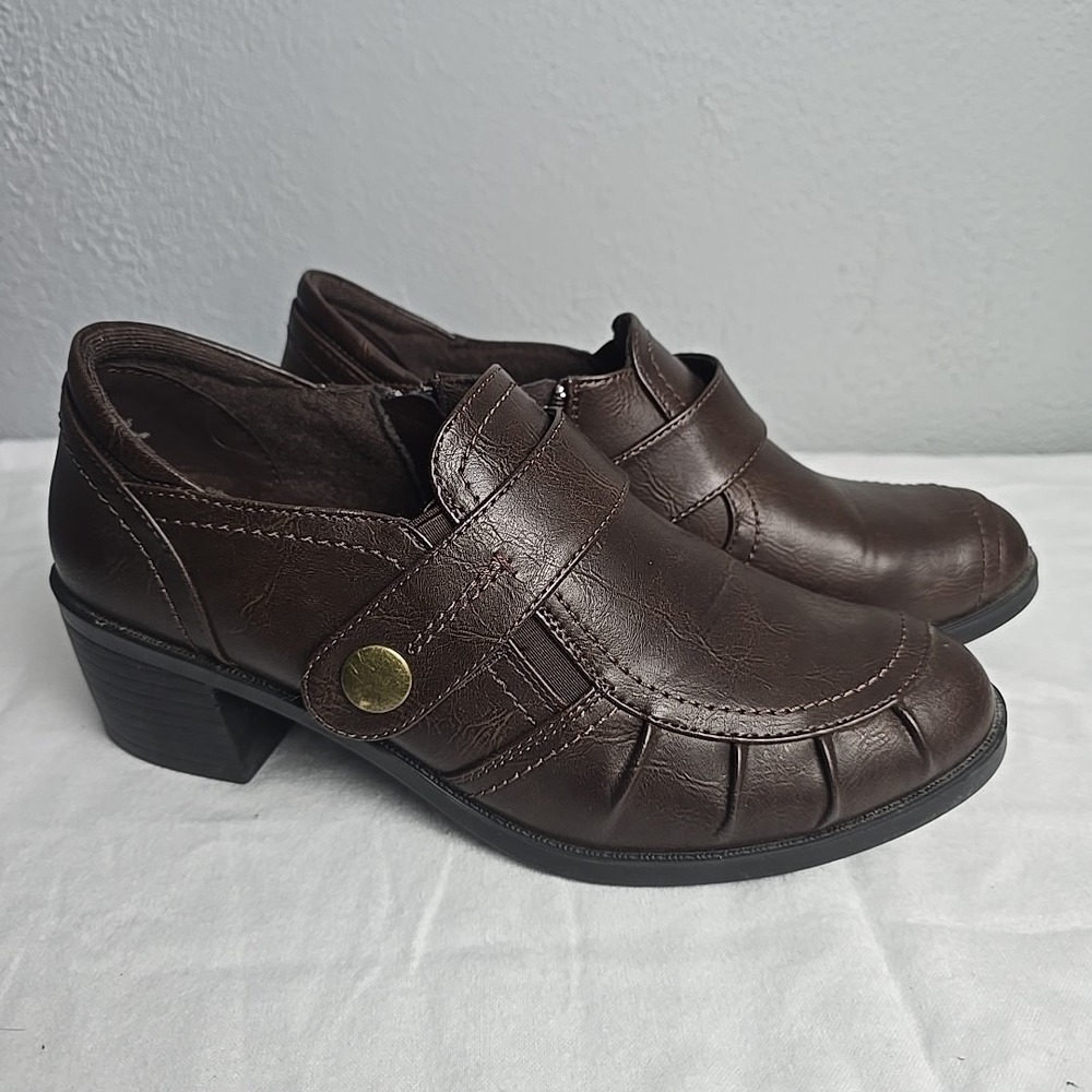 Easy Street Comfort Wave Women's Ankle‎ Boots Brown 10W Goblin Prairie Victorian